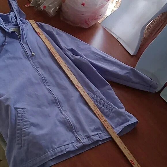 Christopher & Banks size large purple jacket Zipper closure - Picture 4 of 9